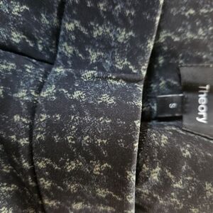 Theory Black and Green Patterned Jacket